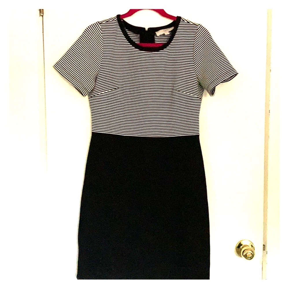 👗❤️Ann Taylor loft size 6 black and white dress❤️